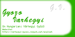 gyozo varhegyi business card